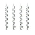 thumbnail image 1 of Vrorvz 4 Pack Christmas Decorations Christmas Tree Decorations Icicle Twisted Pendants Realistic Ice Bar Design Suit for Holiday DIY Winter Wedding Festive Cheerful Vibes 7.9in Silver, 1 of 4
