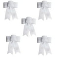 thumbnail image 1 of Vrorvz 5 Pack Christmas Snowflake Bow Christmas Decorations Versatile Festive Design for Parties and Window Ornament Easy to Use Holiday Gift Wrapping and Special Events 9.1in White, 1 of 3