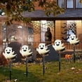 thumbnail image 1 of Vrorvz 5 Pack Halloween Ghost Lights Outdoor Decorations for Yard Garden Solar Powered Ip55 Waterproof Easy Setup Storage Suit for Festive Patio Decor 10.2in Black, 1 of 9
