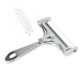 thumbnail image 1 of Vrorvz Adjustable Stainless Steel Cheese Slicer and Chipper with Heavy Duty Aluminum Alloy Body and Easy Cut Wire Suit for Thin to Thick Slices up to 3.5 Inches Wide, 1 of 6