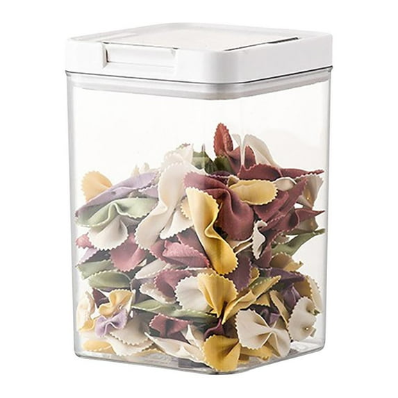 Vrorvz Airtight Food Storage Container Set Plastic Pantry Organizer for Grains Snacks Dry Goods with Locking Lids and Handle Food Grade Clear Boxes for Kitchen Organization
