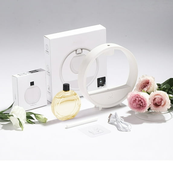 Vrorvz Automatic Aroma Diffuser with Spray Humidifier and Night Light Aromatherapy Oil Included Suit for Home and Bedroom with Four Speed Options and Rechargeable Battery