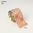 thumbnail image 1 of Vrorvz Christmas Decoration Ribbon for Gift Tying with Hot Stamping and Soft Texture for Home Decor and Window Display 78.7in Pink, 1 of 4