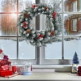 thumbnail image 1 of Vrorvz Christmas Decoration Wreath Artificial Greenery with Realistic Design for Indoor Outdoor Use No Maintenance Required Suit for Doors Walls Tables 11.8in White, 1 of 6