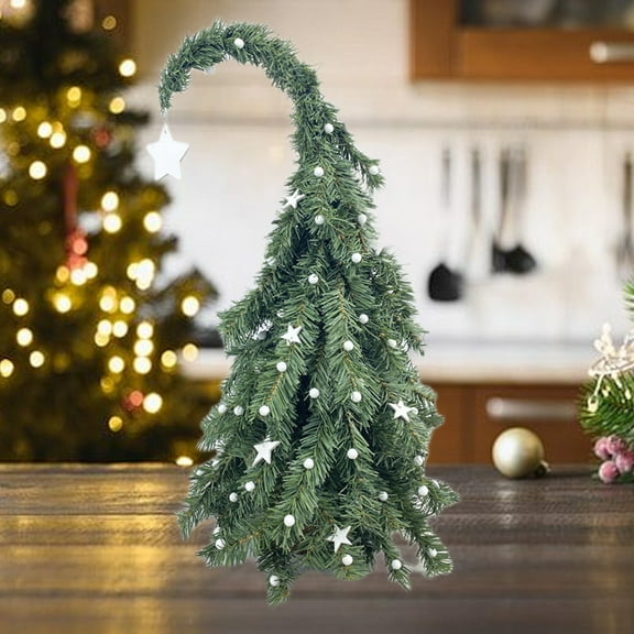 Vrorvz Christmas Decorations Christmas Ornaments Mini Tabletop Christmas Tree Realistic Artificial Branches Long Lasting Multiple Rooms 15.7 in Green