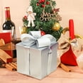 thumbnail image 1 of Vrorvz Christmas Decorations Indoor Christmas Ornaments Matte Gift Boxes Stackable Holiday Gift Boxes Easy Assembly Suit for Tree Display Festive Home Decor Unique DIY Experience 7.9in Silver, 1 of 4