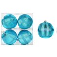 thumbnail image 1 of Vrorvz Christmas Decorations Striped Shatterproof Ball Set for Tree Plastic Sphere Ornaments for Indoor Hanging Home Holiday Wedding Party Decoration Classic Christmas Ornaments 3.9in Blue, 1 of 4