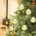 thumbnail image 1 of Vrorvz Christmas Decorations for Tree Shatterproof Hanging Balls Set of 6 Plastic Tree Pendant for Holiday Party Wedding Indoor Decor Christmas Bulbs Ornaments Vintage Christmas Ornaments 10in Gold, 1 of 8