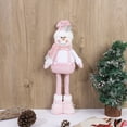 thumbnail image 1 of Vrorvz Christmas Doll Christmas Decorations Christmas Ornaments Extendable Legs Plush Figurine for Holiday Decor Family Gift 19.7 in Pink, 1 of 5