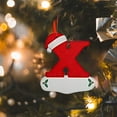 thumbnail image 1 of Vrorvz Christmas Ornaments Decorations Pvc Christmas Hat Pendant 26 Letters for Tree Home Office Gift for Family Friends Holiday Decor 3.93X2.95in Red, 1 of 3