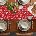 thumbnail image 1 of Vrorvz Christmas Table Runner Christmas Thanksgiving Decorations Flax with Deer Snowflake Patterns for Festive Dining Living Room Surfaces 0.43.8x9.8x1in Multicolor, 1 of 6