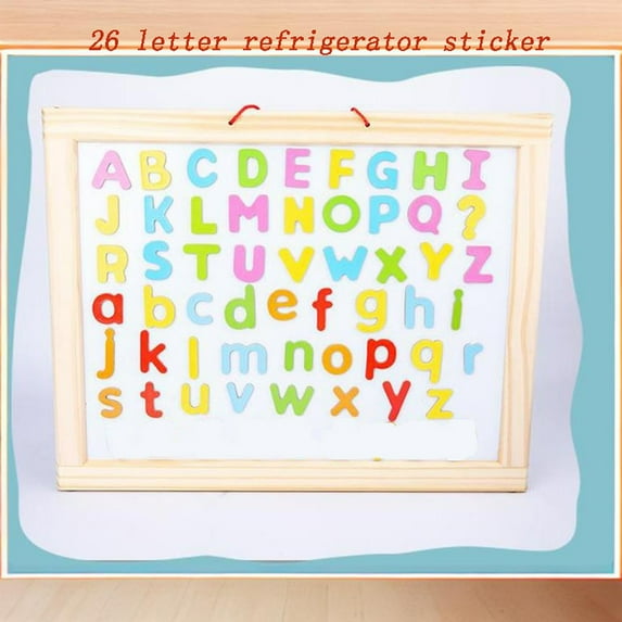 Vrorvz Colorful Alphabet Resin Refrigerator Magnets Set with Uppercase and Lowercase Securely Magnetic Letters for Kitchen Decor Educational Kids Activities Message Board