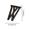 thumbnail image 1 of Vrorvz DIY Wrought Iron Alphabet Letter Set for Home Garden Decor Metal Industrial Style Antique Textured Includes Screws Customizable Signage Personalized House Numbers, 1 of 2
