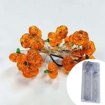 Vrorvz Halloween Ghost LED String Lights Battery Operated for Indoor Outdoor Decoration Suit for Parties Easy Installation Safe Long Lasting 6.5ft 20 LED Bulbs No Plug Needed