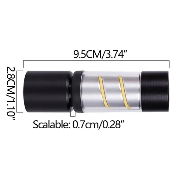 Vrorvz High Power Rechargeable LED Flashlight for Camping and Outdoor Activities Mini Torch with Adjustable Focus USB Charging Built in Lithium Battery Aluminum Alloy Construction