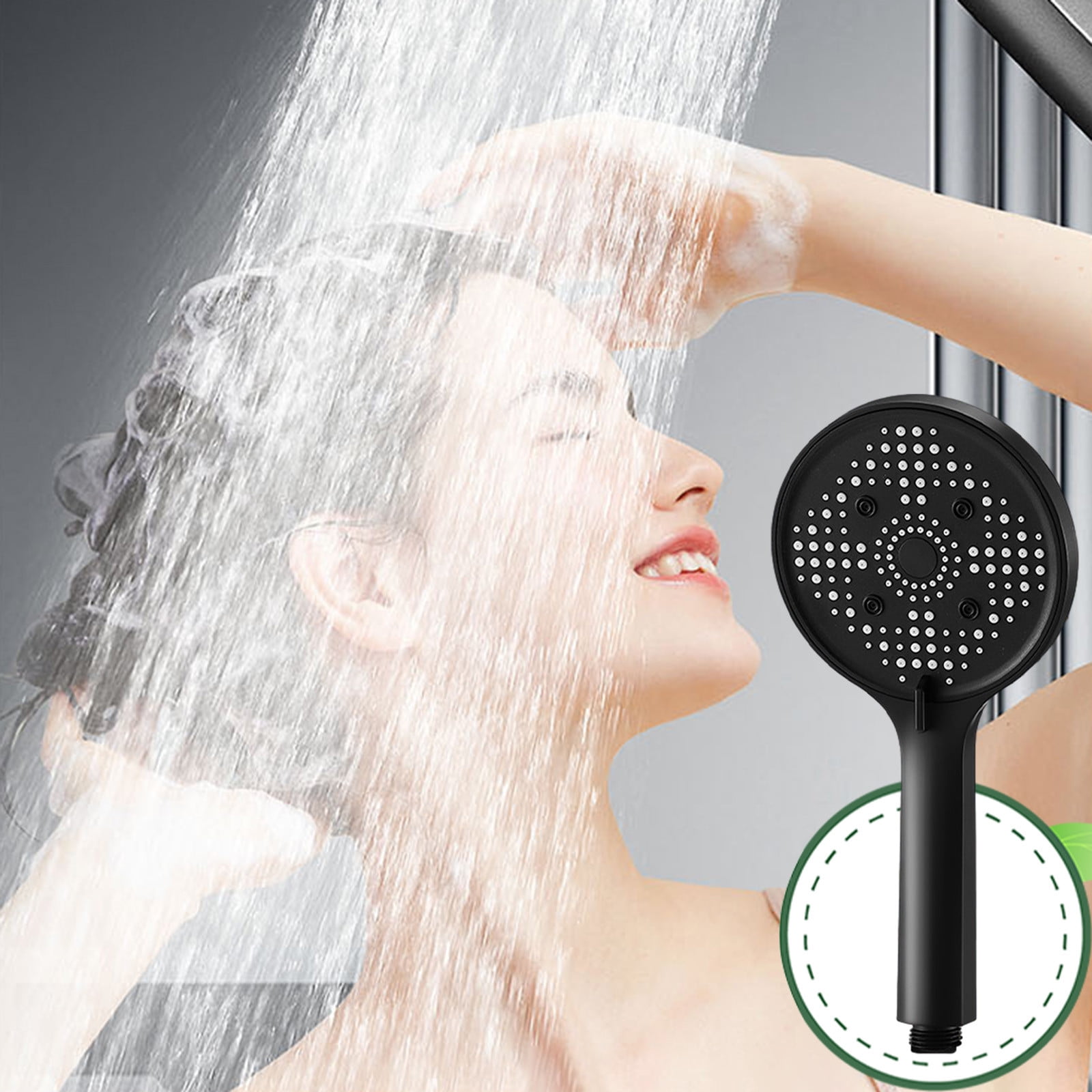 Vrorvz High Pressure Handheld Shower Head with 8 Spray Functions ...