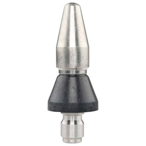 Vrorvz High Pressure Washer Sewer Spout Nozzle 5000 PSI Stainless Steel Pipe Cleaning Sprayer Unclogging Accessories Efficient Blockage Removal Hot Water Compatible Tool