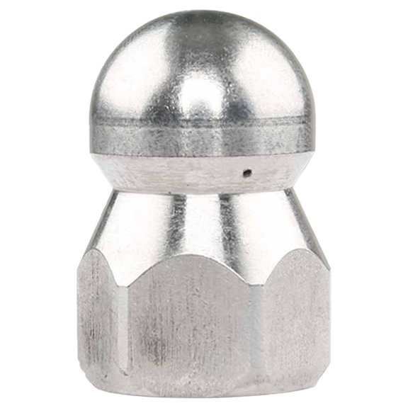 Vrorvz High Pressure Washer Sewer Spout Nozzle 5000 PSI Stainless Steel Pipe Cleaning Sprayer Unclogging Accessories Efficient Blockage Removal Hot Water Compatible Tool
