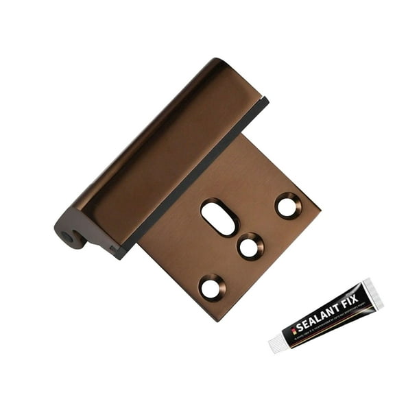 Vrorvz High Security Door Reinforcement Lock for Home and Bathroom Easy Install with 3 Inch Screws Child Safe Tamper Proof Protection Against Break Ins and Kick Ins Satin Finish Aluminum