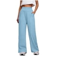 thumbnail image 1 of Vrorvz High Waist Pants for Womens Straight Leg Trousers Summer Yoga Workout Athletic Trouser with Pockets, 1 of 5