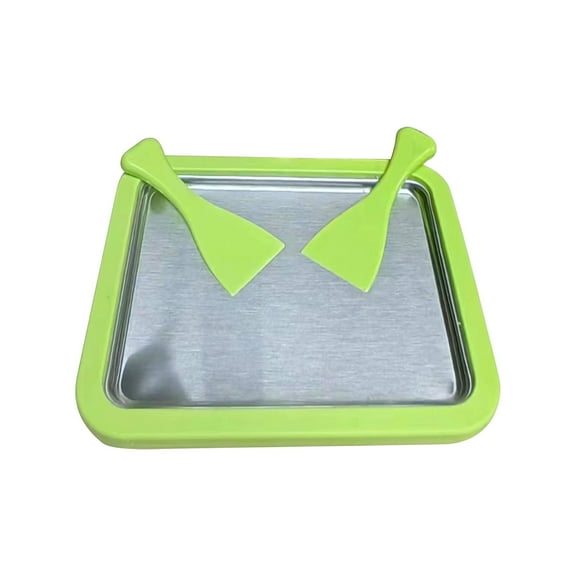 Vrorvz Instant Ice Cream Maker for Kids and Family No Electricity Required Homemade Yogurt Sorbet Rolls Stainless Steel and ABS Design Includes Scrapers Suit Gift Idea