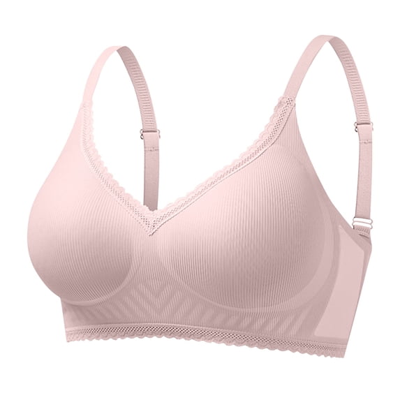 Vrorvz Lace Bra for Women Wireless Seamless Bras Solid Color Push up Breathable Bralette Womens Bralettes