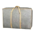 thumbnail image 1 of Vrorvz Large Moving Storage Bag with Handles for Clothes and Quilts Non Woven Fabric Heavy Duty Packing Bag for Student Dormitory Iindispensable 22.8"x17.7"x7" Silver, 1 of 4