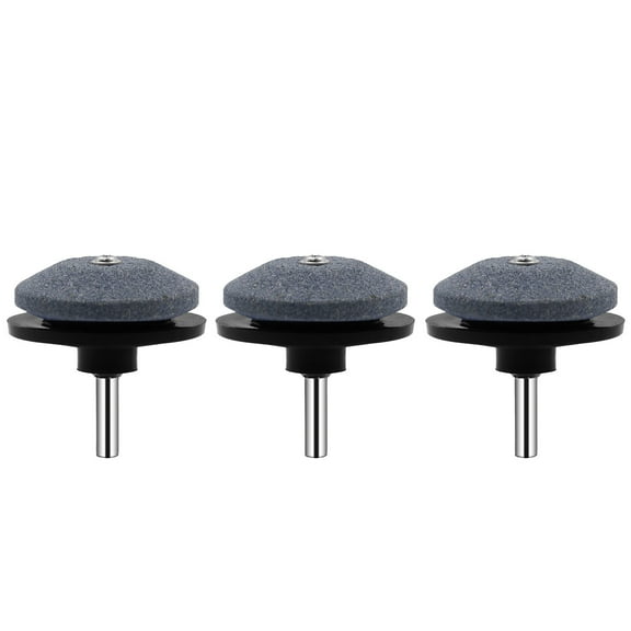 Vrorvz Lawnmower Blade Sharpener Kit for Power Drill 3 Pack Efficiently Sharpen Dull Mower and Tractor Blades Easy Attachment for Quick and Long Lasting Grinding Indispensable Care Tool