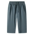 thumbnail image 1 of Vrorvz M-8XL Mens Big and Tall Shorts Elastic Waist Loose Lightweight Athletic Running Short Pants with Pockets, 1 of 4
