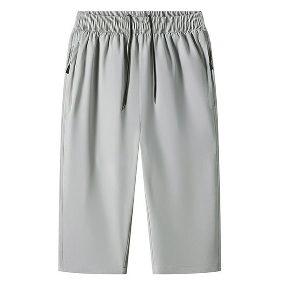 Vrorvz M-8XL Mens Big and Tall Shorts Elastic Waist Loose Lightweight Athletic Running Short Pants with Pockets