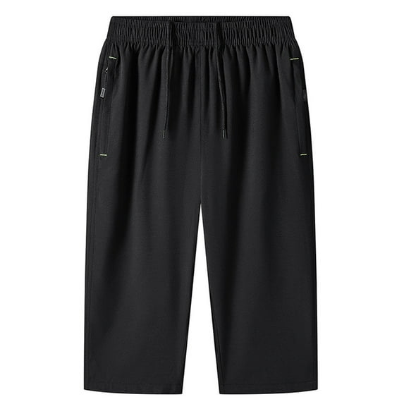 Vrorvz M-8XL Mens Big and Tall Shorts Elastic Waist Loose Lightweight Athletic Running Short Pants with Pockets