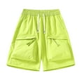 thumbnail image 1 of Vrorvz Men's Cargo Shorts Elastic Waist Drawstring Quick Dry Loose Summer Gym Activewear Shorts with Pockets, 1 of 8