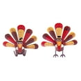 thumbnail image 1 of Vrorvz Metal Turkey Candle Holder Thanksgiving Party Supplies Lifelike Turkey Design with Secure Candle Placement Suit Centerpiece for Thanksgiving 7.9in Multicolor, 1 of 1