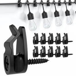 200 Pcs Christmas Light Clips Hooks Outdoor - Weatherproof Adhesive String Light Holders For Halloween & Holiday