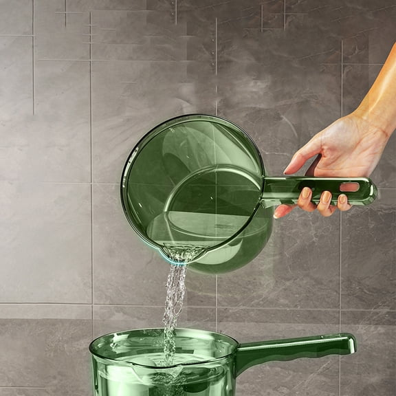 Vrorvz Plastic Water for Kitchen,Bath Household Use Lightweight,Ergonomic Design,Easy to Clean,Versatile for Multiple Applications(Green,Large)