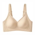 thumbnail image 1 of Vrorvz Plus Size Bras for Women Wireless Push up Bra Adjustable Straps Bralette Breathable Comfortable Tops, 1 of 4