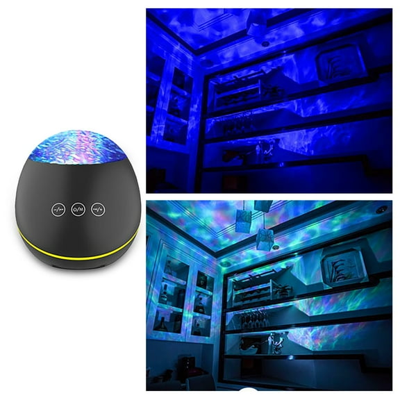 Vrorvz Projection Night Light with Bluetooth Speaker - Multi-Function Star Projector for Bedroom with Colorful LED Lights Remote Control Timer and USB Charging for Relaxation and Sleep