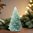 thumbnail image 1 of Vrorvz Resin Christmas Tree Christmas Decorations Christmas Ornaments Mini Tabletop Ornament Crystal Chip Long Lasting Home Office Decor for Living Room Desk Shelf Blue, 1 of 6
