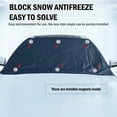 thumbnail image 1 of Vrorvz Reversible Universal Automobile Windshield Cover Winter Snow Ice Protector and Summer Sunshade Lightweight Foldable All Season Weather Shield with Suction Cups for Cars and SUVs, 1 of 8