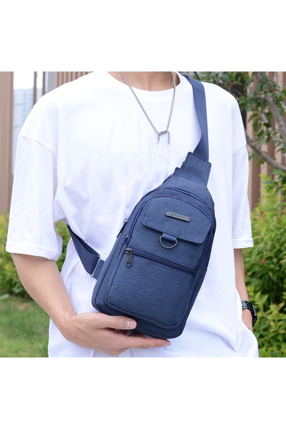 Small Sling Bag Crossbody Chest Shoulder Water Resistant One Strap Travel Backpack Lightweight Daypack for Men Women Teen Large Capacity for Wallet Tablet Outdoor Hiking Camping