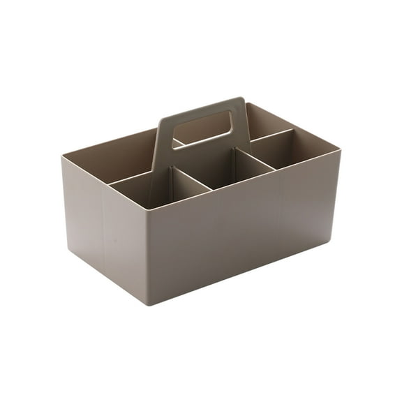 Vrorvz Stackable Hand Basket for Home Storage with Desktop Drawers Multi Purpose Plastic Organizer Box Double Compartment and Dirt Proof Lid Suit for Cosmetics or Office Supplies