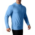 thumbnail image 1 of Vrorvz Sun Protection Jacket for Men Long Sleeve Zipper Jackets Workout Athletic Top Breathable Tops, 1 of 4