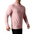 thumbnail image 1 of Vrorvz Sun Protection Jacket for Men Long Sleeve Zipper Jackets Workout Athletic Top Breathable Tops, 1 of 4