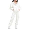 thumbnail image 1 of Vrorvz Sweater Set for Kid Hooded Full Zip Sweatshirt Jogger Pants Sets Fall Winter Outfits with Pockets, 1 of 5