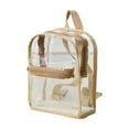 thumbnail image 1 of Vrorvz Transparent PVC Clear Backpack Large Capacity for Travel School with Adjustable Straps for Easy Organization Concerts Security Checks 9.84x7.87x3.94in Unisex for Age 12+, 1 of 5