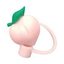 Vrorvz Universal Silicone Straw Covers Drinking Cap Covers for Straws 7mm 8mm Reusable Leak Proof Dishwasher Safe Suit for Outdoor Activities Creative Cup Accessories