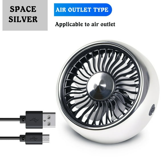 Vrorvz Vehicle-Mounted Fan with USB Power Supply Powerful Refrigeration Industrial-Grade Motor Interior Conditioner for Large Trucks 360 Degree Rotation Adjustable Airflow and Lighting Effect
