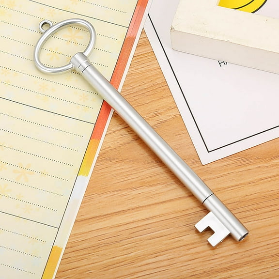 Vrorvz Vintage Key Shaped Gel Ink Pen 0.5mm Tip Style Stationery Suit for Students Office Supplies and Creative Writing Unique Gift Set Pack
