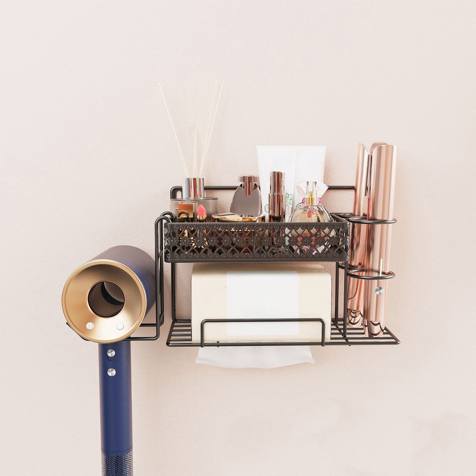 Vrorvz Wall Mounted Bathroom Organizer Multi functional Storage Rack ...