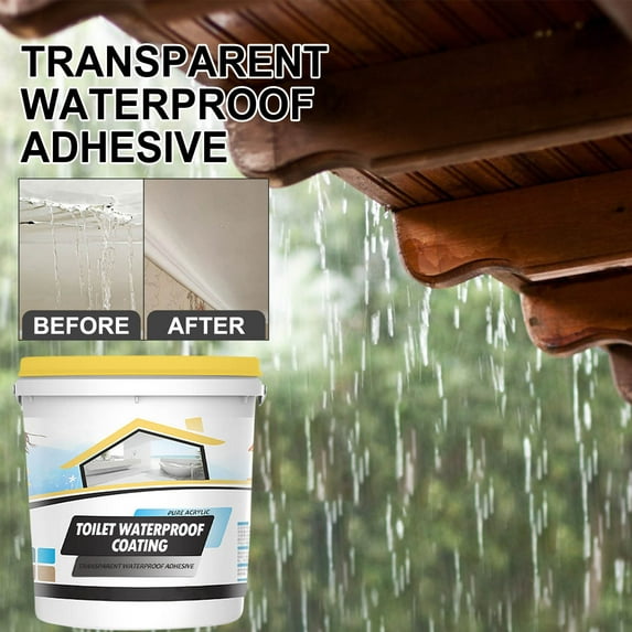 Vrorvz Waterproof Sealant 5.3 oz for Home Repair Leak Stop Industrial Grade Rubber Coating Easy Application for Toilets Kitchens Walls Roofs Protects from Cracks and Moisture